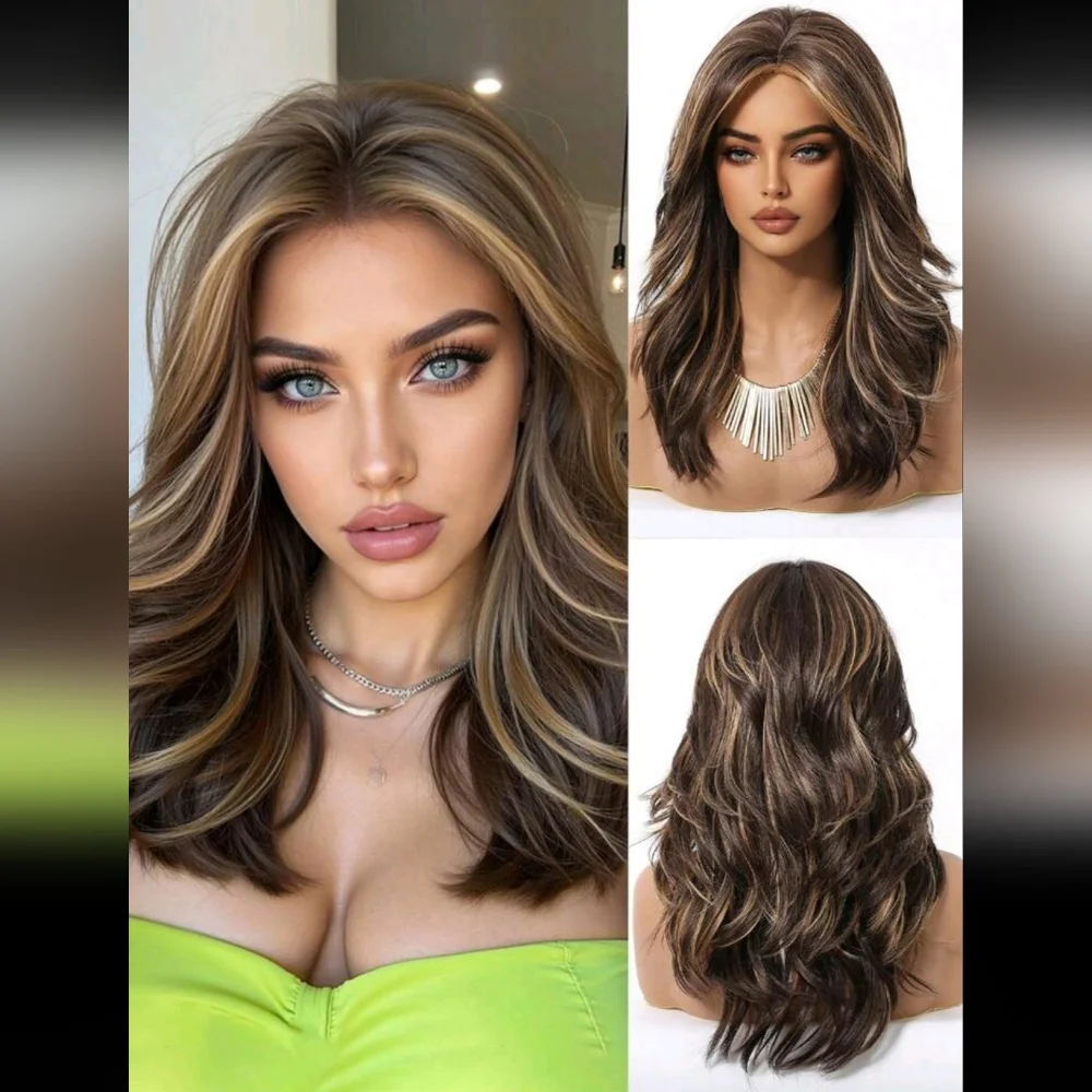 SALE ** BRAND NEW ** Stylish Brown and Blonde Women's Wig